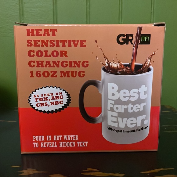 Best Farter Ever Hidden Text Heat Changing Mug Father’s Day Gift - Picture 3 of 8